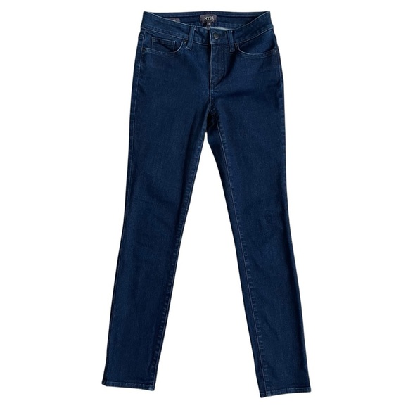 NYDJ Alina Skinny Jeans Women’s Size 2 Dark Blue Denim Slimming - Picture 1 of 8